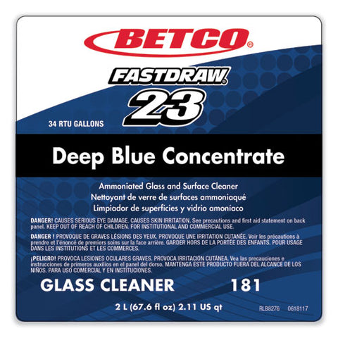 Deep Blue Fastdraw Glass And Surface Cleaner, 2 L Bottle, 4/carton