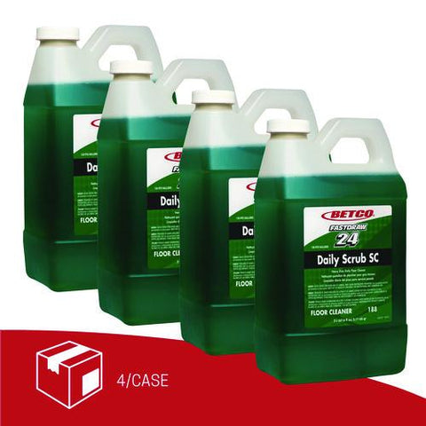 Daily Scrub Sc Fastdraw Floor Cleaner, 2 L Bottle, 4/carton