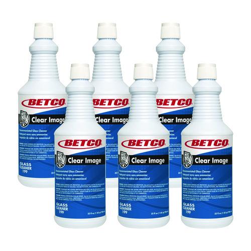 Clear Image Glass And Surface Cleaner, Rain Fresh Scent, 32 Oz Bottle, 6/carton