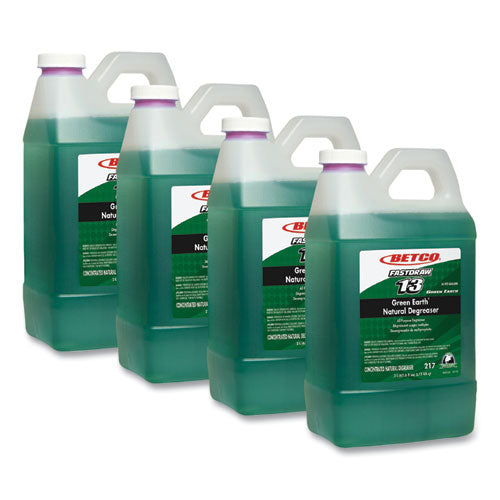 Green Earth Natural Fastdraw Degreaser, 2 L Bottle, 4/carton