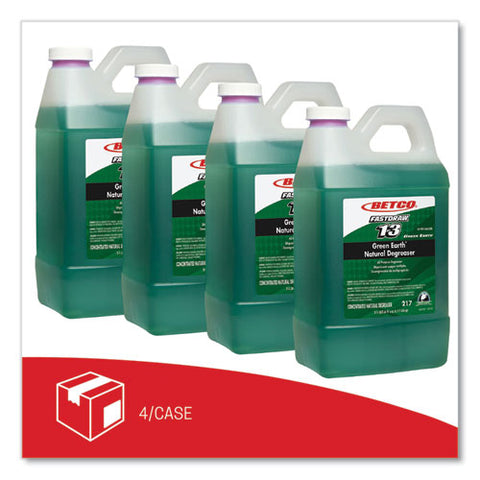 Green Earth Natural Fastdraw Degreaser, 2 L Bottle, 4/carton