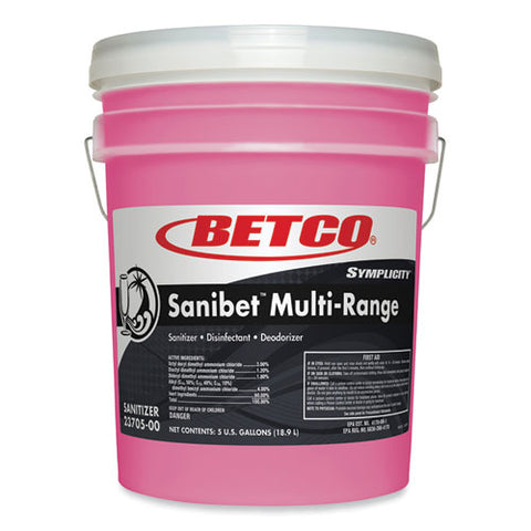 Symplicity Sanibet Multi-range Sanitizer Disinfectant Deodorizer, 5 Gal Pail