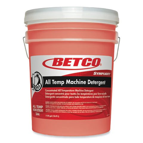 Symplicity All Temp Machine Detergent, 5 Gal Pail