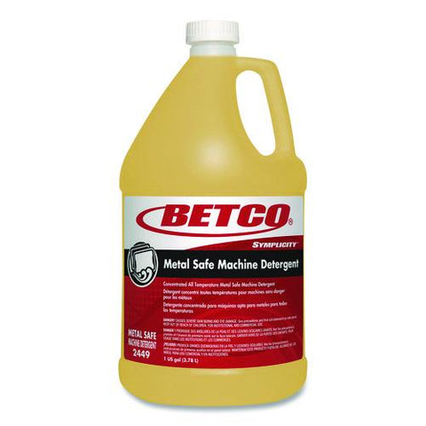 Concentrated All Temperature Metal Safe Machine Detergent, 1 Gal Bottle, 4/carton