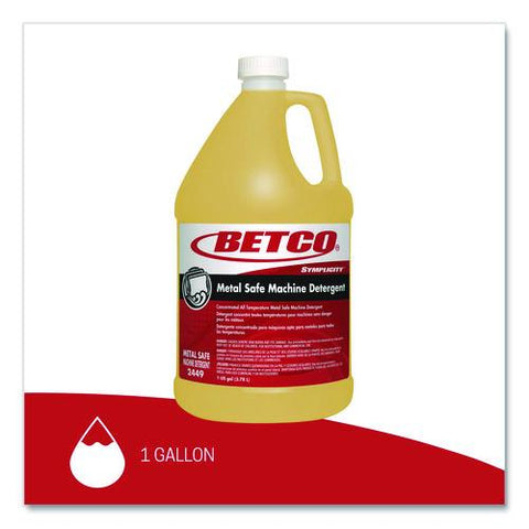 Concentrated All Temperature Metal Safe Machine Detergent, 1 Gal Bottle, 4/carton
