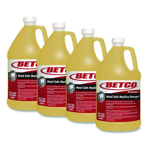 Concentrated All Temperature Metal Safe Machine Detergent, 1 Gal Bottle, 4/carton