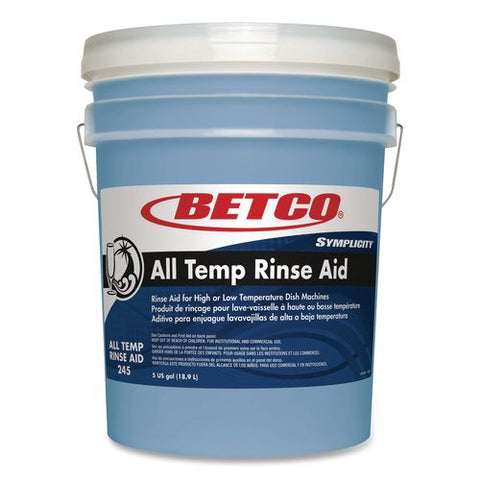 Symplicity All Temp Rinse Aid, 5 Gal Pail