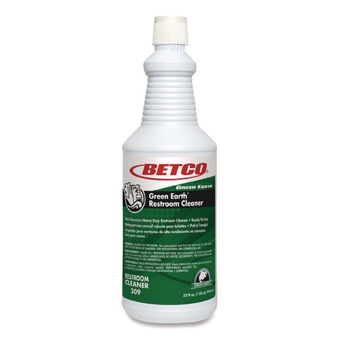 Green Earth Rtu Restroom Cleaner, Fresh Mint Scent, 32 Oz Bottle, 12/carton