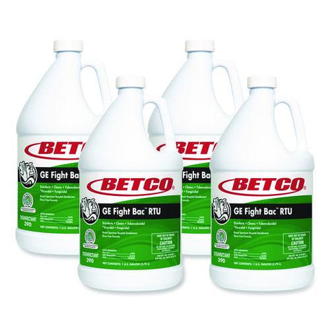 Ge Fight Bac Rtu Disinfectant, Fresh Scent, 1 Gal Bottle, 4/carton