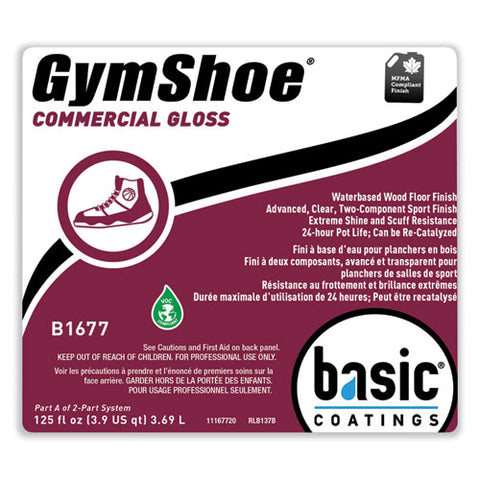 Gymshoe Gloss Sport Finish, 1 Gal Bottle, 4/carton