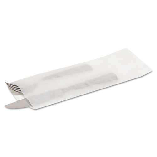 Silverware Bags, 2.25" X 10" X 10", Translucent White, 2,000/carton