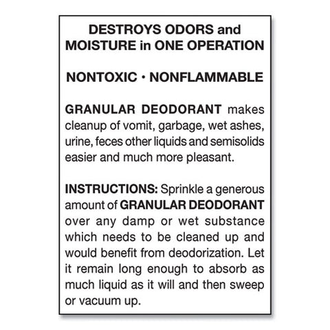 Granular Deodorant, Lemon, 16 Oz, Shaker Can, 12/carton