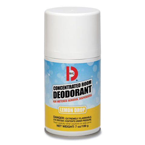 Metered Concentrated Room Deodorant, Lemon Scent, 7 Oz Aerosol Spray, 12/carton