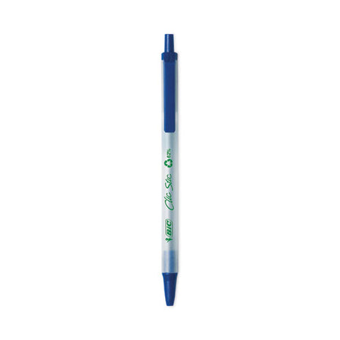 Revolution Clic Stic Ballpoint Pen, Retractable, Medium 1 Mm, Blue Ink, Translucent Frost/blue Barrel, 48/pack