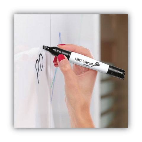 Intensity Low Odor Chisel Tip Dry Erase Marker, Extra-broad Bullet Tip, Red, Dozen