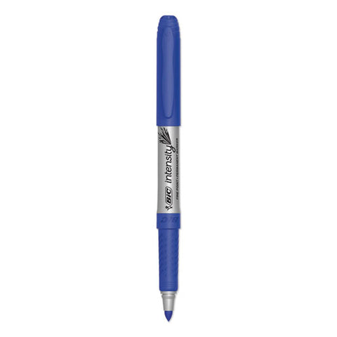 Intensity Fine Tip Permanent Marker, Fine Bullet Tip, Deep Sea Blue, Dozen