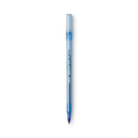 Round Stic Xtra Life Ballpoint Pen Xtra-value Pack, Stick, Medium 1.2 Mm, Blue Ink, Translucent Blue Barrel, 240/carton