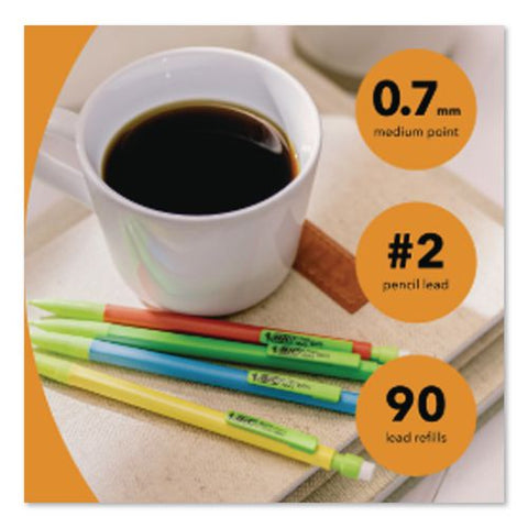 Mechanical Pencil Refills, 0.7 Mm, Hb (#2), Black, 90/pack