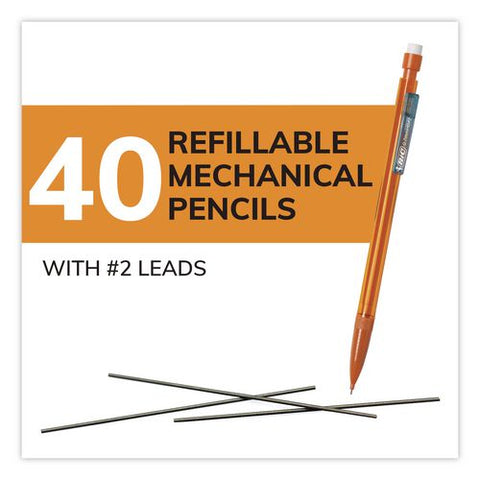 Xtra Smooth Mechanical Pencil, 0.7 Mm, Hb (#2), Black Lead, Assorted Bright Edition Color Barrels, 40/pack