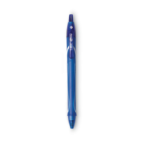 Gel-ocity Quick Dry Gel Pen, Retractable, Medium 0.7 Mm, Blue Ink, Blue Barrel, Dozen