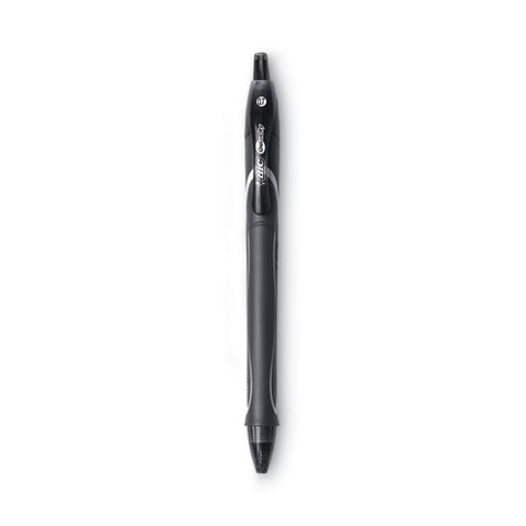 Gel-ocity Quick Dry Gel Pen, Retractable, Medium 0.7 Mm, Black Ink, Black Barrel, Dozen