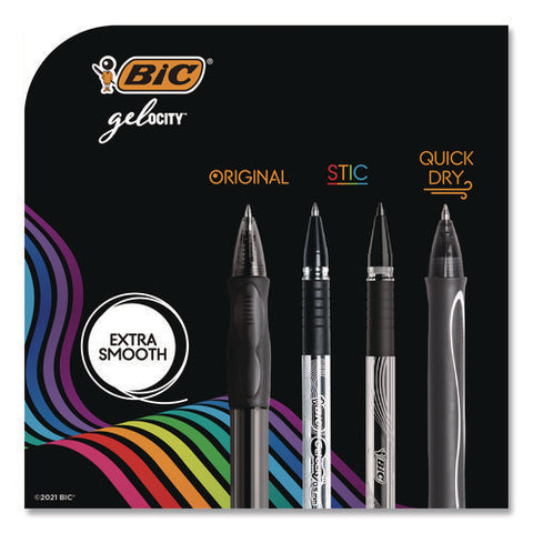 Gel-ocity Stic Gel Pen, Stick, Medium 0.7 Mm, Randomly Selected Ink And Barrel Color Assortment, 14/pack