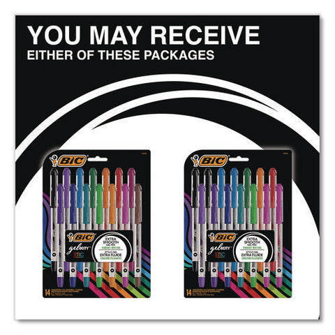 Gel-ocity Stic Gel Pen, Stick, Medium 0.7 Mm, Randomly Selected Ink And Barrel Color Assortment, 14/pack