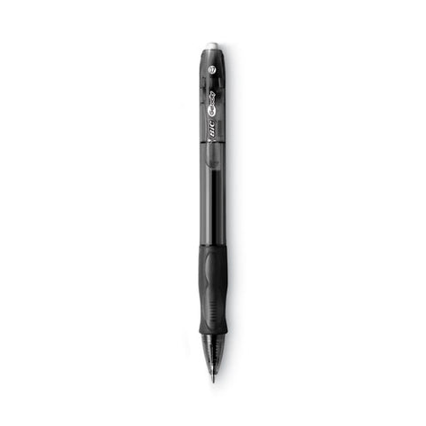 Gel-ocity Gel Pen Value Pack, Retractable, Medium 0.7 Mm, Black Ink, Clear/black Barrel, 24/pack