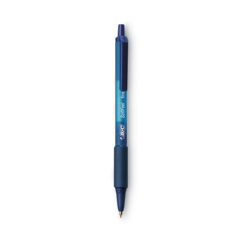 Soft Feel Ballpoint Pen Value Pack, Retractable, Medium 1 Mm, Blue Ink, Blue Barrel, 36/pack