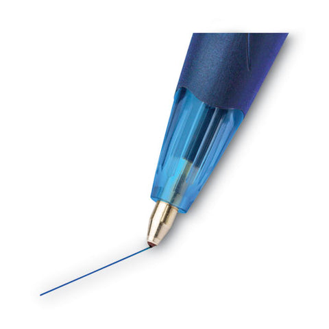 Glide Ballpoint Pen, Retractable, Medium 1 Mm, Blue Ink, Translucent Blue/blue Barrel, Dozen