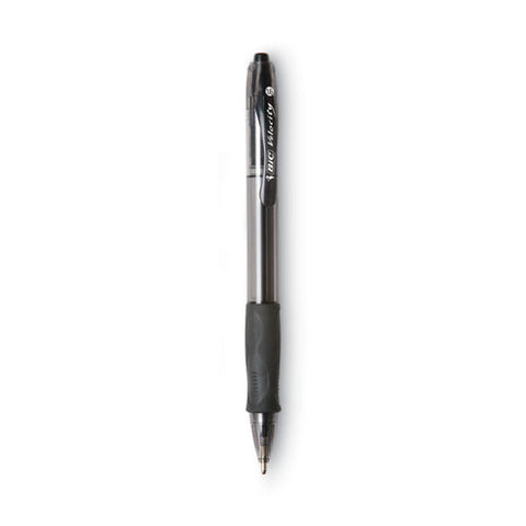 Glide Bold Ballpoint Pen, Retractable, Bold 1.6 Mm, Black Ink, Smoke Barrel, Dozen