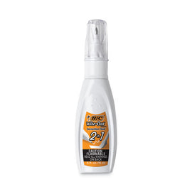 Wite-out 2-in-1 Correction Fluid, Foam Brush And Rollerball Tip Applicators, 0.51 Oz Bottle, White