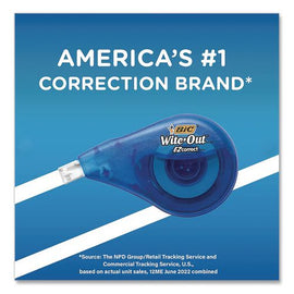 Wite-out Brand Ez Correct Correction Tape, Non-refillable, 0.17" X 39.33 Ft, Randomly Assorted Dispenser Colors, 36/carton