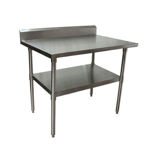 Stainless Steel 5" Riser Top Tables, 48w X 30d X 39.75h, Silver, 2/pallet