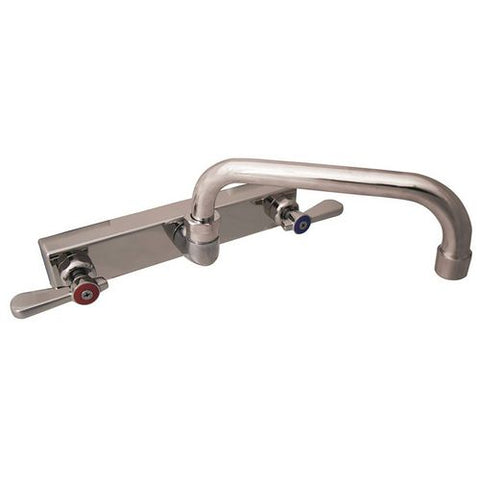 Evolution Splash Mount Stainless Steel Faucet, 4.63" Height, 8" Reach, Stainless Steel