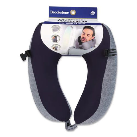 Flex Curve Neck Pillow, One Size Fits Most, Black/gray