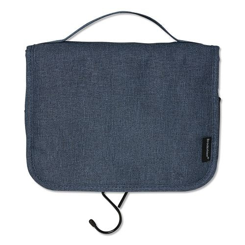 Fabric Toiletry Bag, 8.66 X 3.35 X 8.46, Blue
