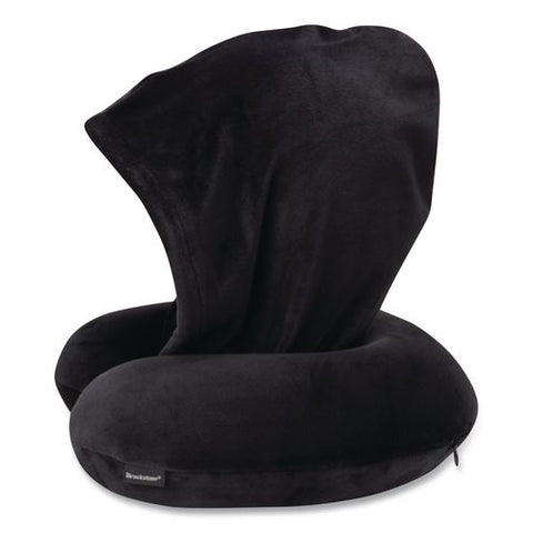 Hooded Memory Foam Pillow, One Size Fits Most, Black