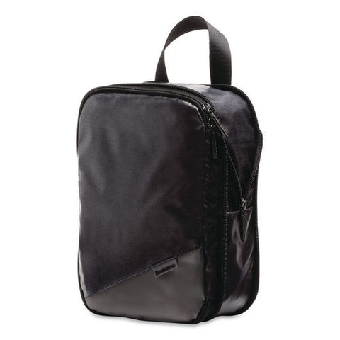 Two-piece Compression Luggage Cubes, 10 X 7 X 1.25/14 X 10 X 1.25, Black