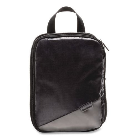 Two-piece Compression Luggage Cubes, 10 X 7 X 1.25/14 X 10 X 1.25, Black