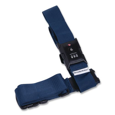 Cross Luggage Strap And Tsa Combination Lock, Blue