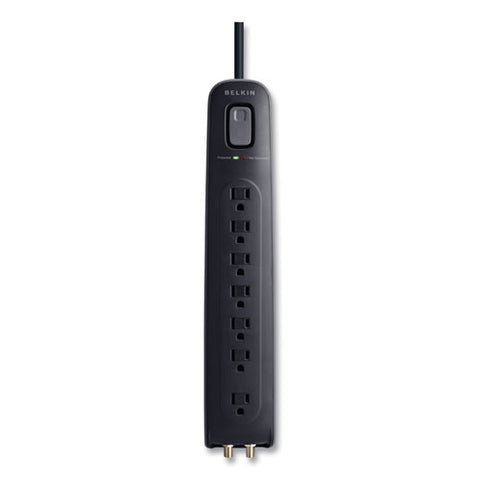 Ultimate Surge Protector, 7 Ac Outlets, 4 Ft Cord, 2,000 J, Black