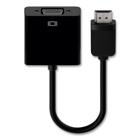 Hdmi To Vga + 3.5mm Audio Adapter, 5", Black