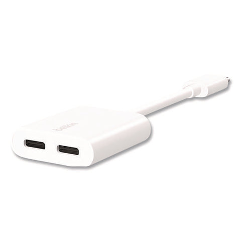 Rockstar Usb-c Audio + Charge Adapter, White