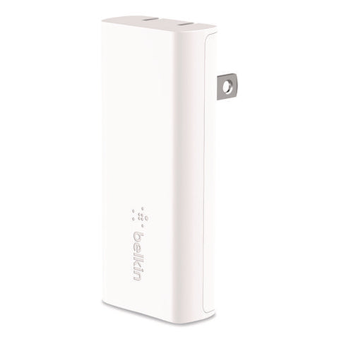 Boost Charge Dual Wall Charger With Pps + Usb-c Cable With Lightning Connector, White