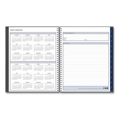 Passages Weekly/monthly Planner, 11 X 8.5, Charcoal Cover, 12-month (jan To Dec): 2025