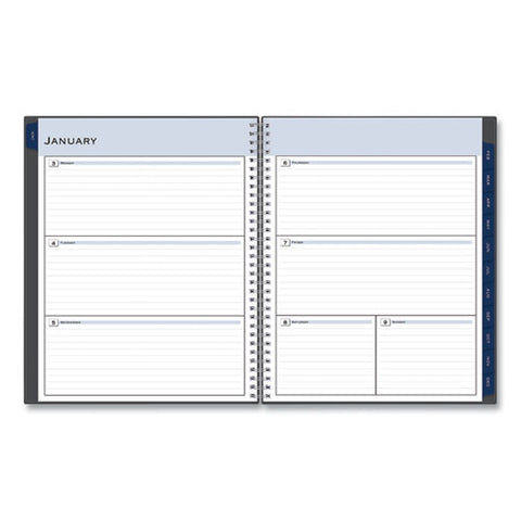 Passages Weekly/monthly Planner, 11 X 8.5, Charcoal Cover, 12-month (jan To Dec): 2025