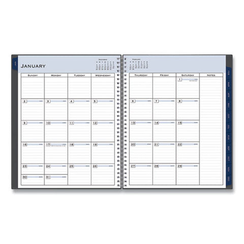 Passages Weekly/monthly Planner, 11 X 8.5, Charcoal Cover, 12-month (jan To Dec): 2025