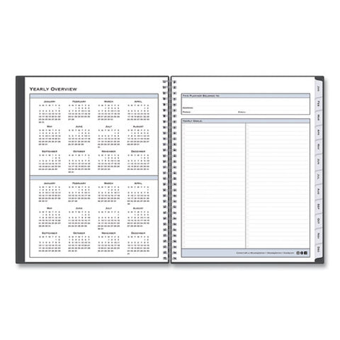 Passages Appointment Planner, 11 X 8.5, Charcoal Cover, 12-month (jan To Dec): 2025