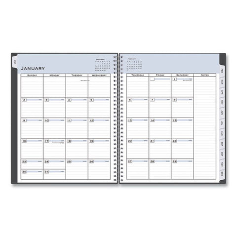 Passages Appointment Planner, 11 X 8.5, Charcoal Cover, 12-month (jan To Dec): 2025